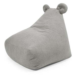 Svijetlo siva vreća za sjedenje od bouclé tkanine Snug 80 Bear – SLOWDOWN