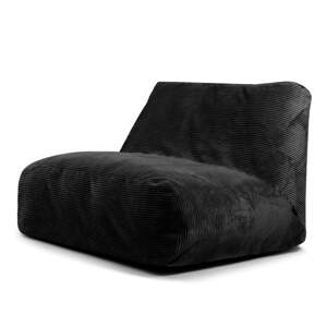 Crna vreća za sjedenje od samta Sofa Tube – SLOWDOWN