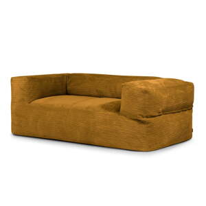 Senf žuta vreća za sjedenje od samta Sofa MooG – SLOWDOWN