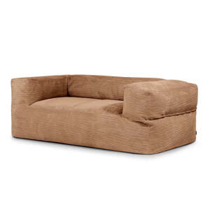 Smeđa vreća za sjedenje od samta Sofa MooG – SLOWDOWN
