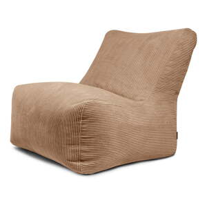 Smeđa vreća za sjedenje od samta Seat 100 Lounge – SLOWDOWN