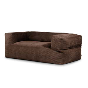 Tamno smeđa vreća za sjedenje od samta Sofa MooG – SLOWDOWN