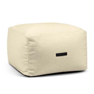 Krem vreća za sjedenje od bouclé tkanine Softbox MooG – SLOWDOWN