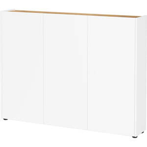 Bijeli ormarić za cipele u dekoru hrasta 138x105x25 cm Libbiano – Germania
