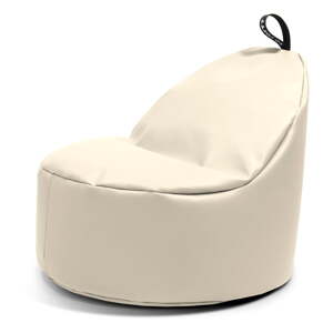 Bež dječja vreća za sjedenje od imitacije kože Round M – So Soft?