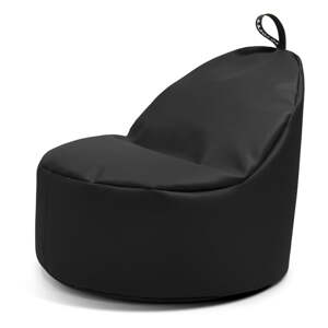 Crna vreća za sjedenje od imitacije kože Round XL – So Soft?