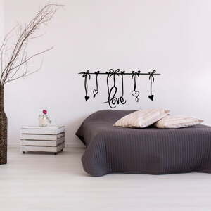 Bijela naljepnica Ambiance Love Headboard