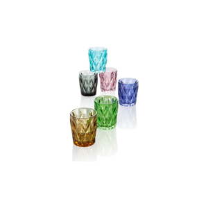 Set s 6 čaša Brandani Diamante, 270 ml