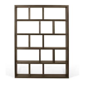 Smeđa biblioteka u dekoru oraha 150x198 cm Berlin – TemaHome