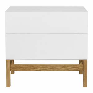 Vitrina za vino u bijelo-prirodnoj boji 75x70 cm Grande - Woodman