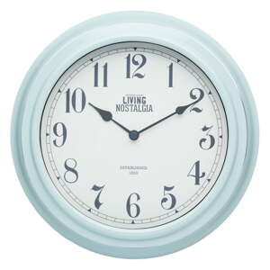 Plavi zidni sat Living Kitchen Craft Nostalgia Blue, ⌀ 25,5 cm