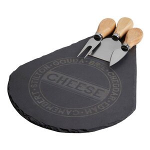 Set daska za rezanje i 3 noža za sir Premier Housewares Cheese