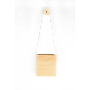 Bijela posuda od jelovine Surdic Colgantes, 17 x 62 cm
