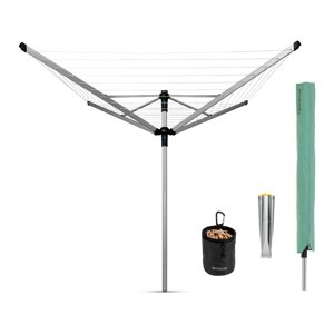 Vrtna sušilica za rublje u srebrnoj boji 50 m Lift-o-Matic Advance – Brabantia