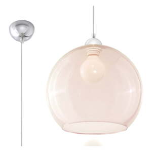 Bež viseća svjetiljka sa staklenim sjenilom ø 30 cm Bilbao – Nice Lamps