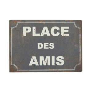Metalni ukrasni znak 21x15 cm Place des Amis – Antic Line