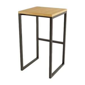 Crni/u prirodnoj boji stolac u dekoru hrasta Frame – Woodman