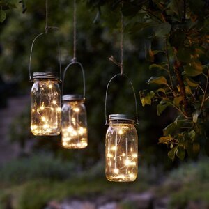 LED dekoracija Star Trading Jamjar, visina 18 cm