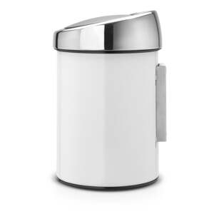 Bijela željezna kanta za smeće na dodir 3 l Touch Bin – Brabantia