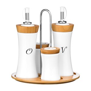 Set za začine s elemetima od bambusa Premier Housewares Condiment