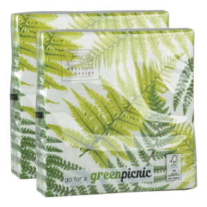 2 kompleta od 20 ubrusa Esschert Design Leaf
