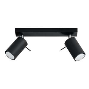 Crna stropna lampa Sollux Etna