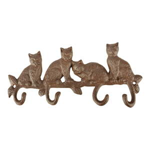 Zidna vješalica od lijevanog željeza Esschert Design Cat World