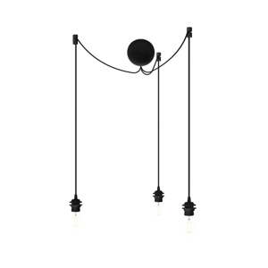 Crni trostruki ovjesni kabel za svjetiljke UMAGE Cannonball