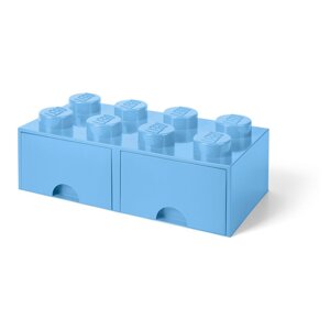 Svijetloplava kutija za pohranu s dvije ladice LEGO®