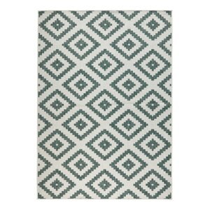 Zeleno-krem vanjski tepih NORTHRUGS Malta, 200 x 290 cm