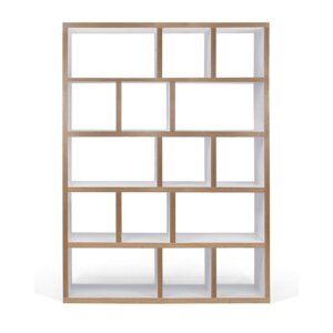 Bijela/u prirodnoj boji biblioteka 150x198 cm Berlin – TemaHome