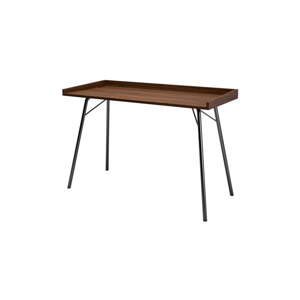 Radni stol s pločom u drvenom dekoru orah 52x115 cm Rayburn – Woodman