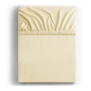 Krem plahta s gumom od jeseya 90x200 cm Amber – Restilo
