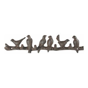 Smeđa metalna zidna vješalica – Esschert Design