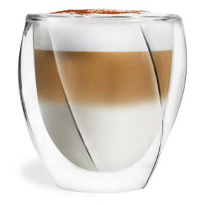 Šalice u setu 2 kom za cappuccino/s dvostrukom stijenkom 250 ml Cristallo – Vialli Design