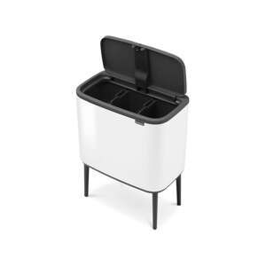 Bijela željezna kanta za smeće za odvojeni otpad/na dodir 33 l Bo Touch Bin – Brabantia