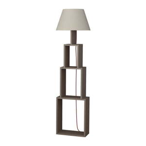 Samostojeća lampa sa svijetlo sivim zaslonom Homitis Tower