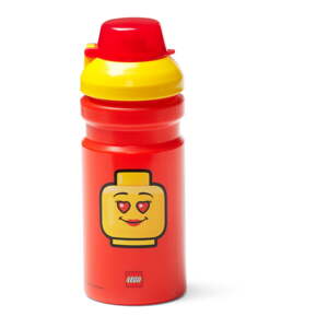 Crvena boca za vodu sa žutim poklopcem LEGO® Iconic, 390 ml
