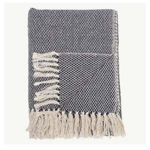 Plava deka Bloomingville Throw, 130 x 160 cm