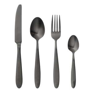 4-dijelni set crnog pribora za jelo Bloomingville Cutlery Eleganza