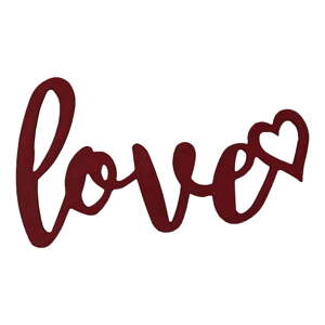 Ukrasni znak 42x25 cm Red Love – Wallity