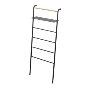 Crni stalak s policom YAMAZAKI Tower Ladder