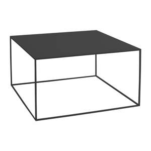 Crni stolić za kavu CustomForm Tensio, 80 x 80 cm