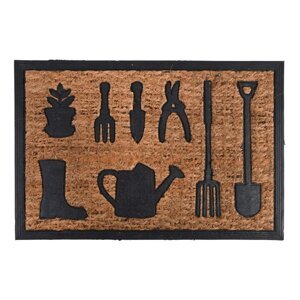 Podloga od kokosovih vlakana s Esschert Design Gardener dizajnom vrtnog alata, 40,3 x 60,8 cm