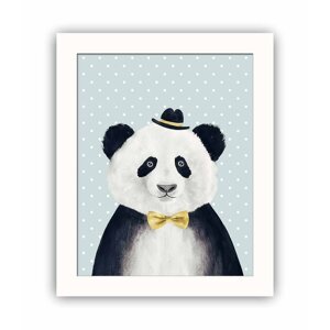 Dekorativna slika Panda, 28,5 x 23,5 cm