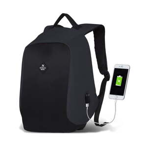 Tamno sivo-crni ruksak s USB priključkom My Valice SECRET Smart Bag