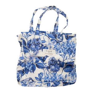 Platnena torba Really Nice Things Blue Flowers, širina 44 cm