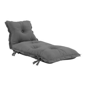 Tamnosivi sklopivi ležaj pogodan za vanjski prostor Karup Design OUT ™ Sit&Sleep