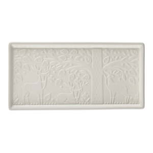 Bijeli pladanj od kamenine Mason Cash In the Forest, 30 x 15 cm