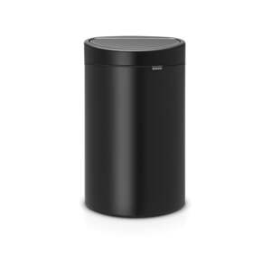Mat crna željezna kanta za smeće na dodir 40 l Touch Bin – Brabantia